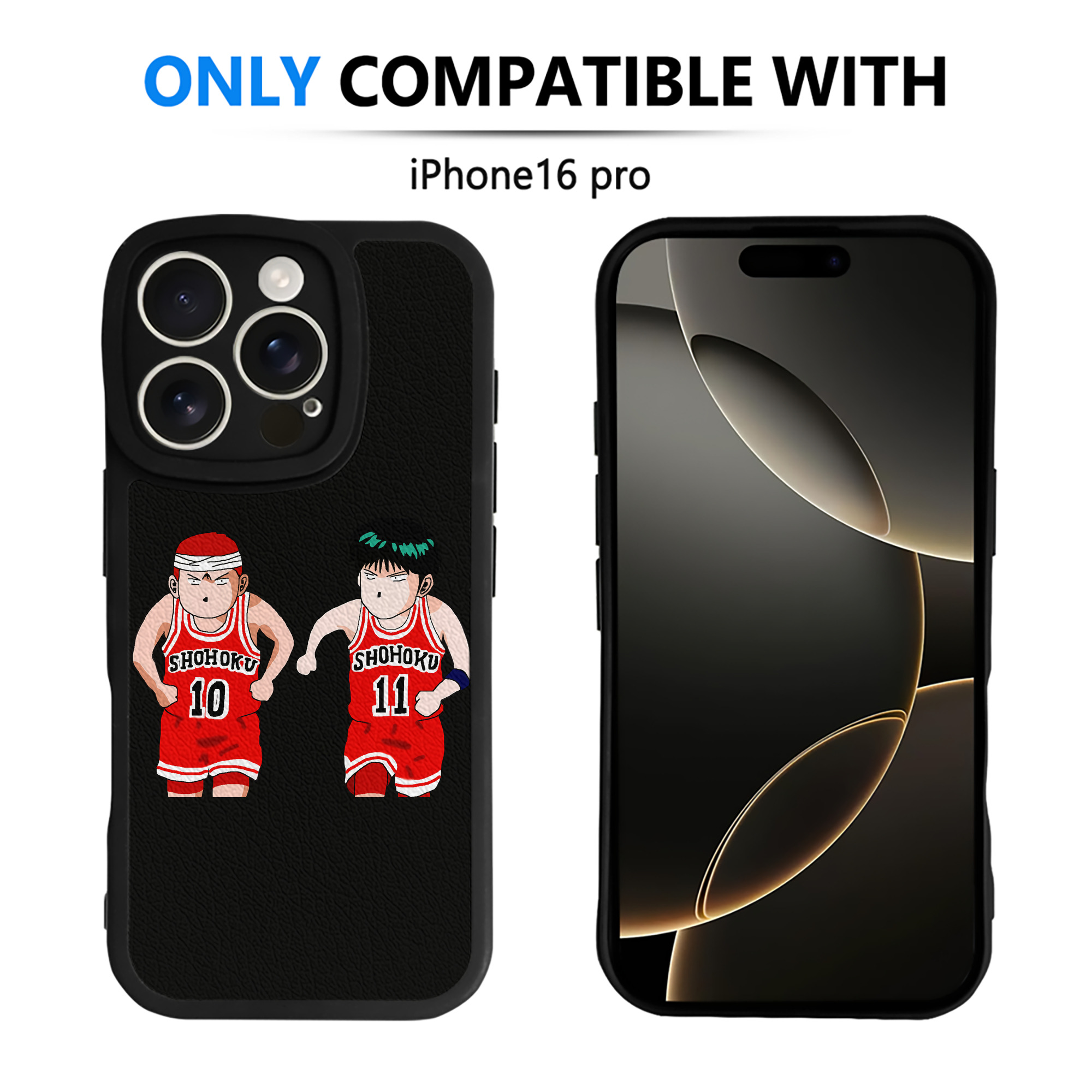 （画像用） SLAM DUNK／スラムダンク 【iPhone 16シリーズ対応】シリコンスマホケース（レザー調） 材質：シリコン